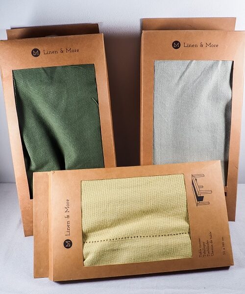 Tafel loper geel 50x140cm