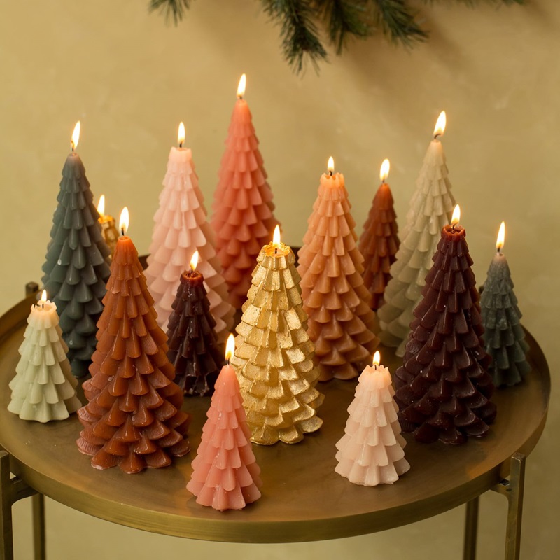 Kerstbomen kaarsen