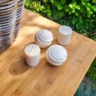 Bubble en apple koolzaadwas kaars | Tafel beleving