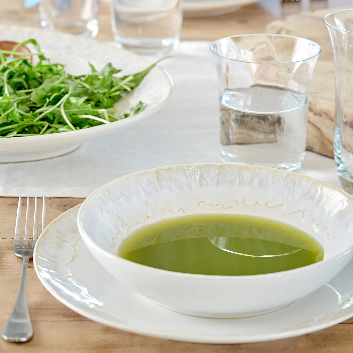 soep en salade kom white - taormina costa nova tafel beleving